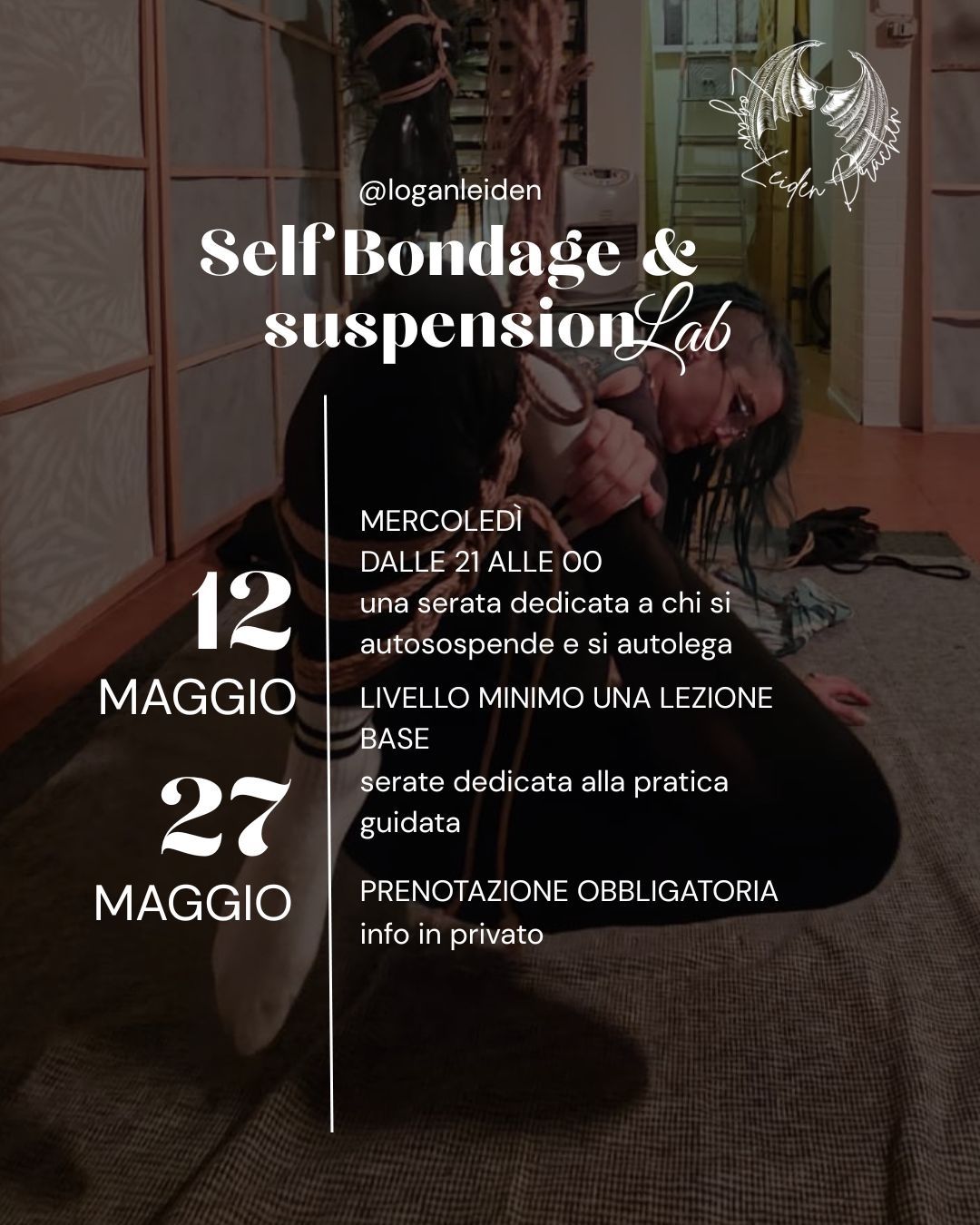 Self Bondage & Suspension Lab Con Logan